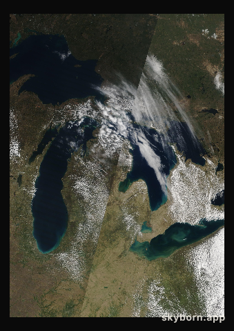 The Earth on 12 April 2012 · Great Lakes