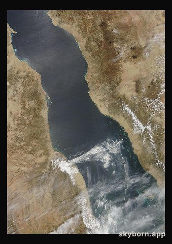 The Earth on 13 April 2012 · Red Sea