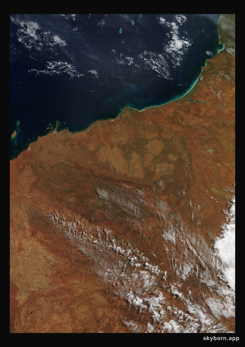 The Earth on 16 April 2012 · Pilbara, Western Australia