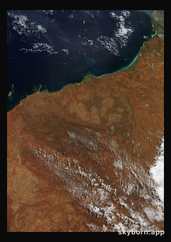 The Earth on 16 April 2012 · Pilbara, Western Australia