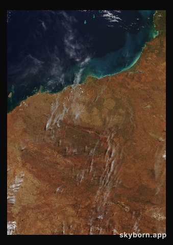 The Earth on 25 April 2012 · Pilbara, Western Australia