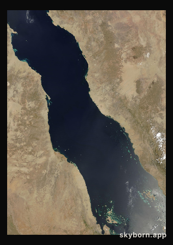 The Earth on 26 April 2012 · Red Sea