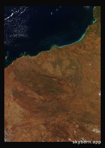 The Earth on 30 April 2012 · Pilbara, Western Australia