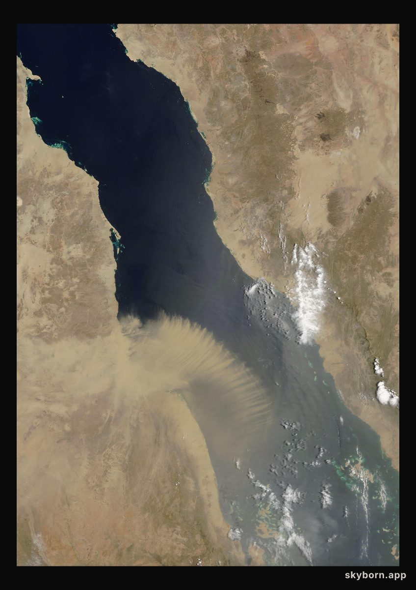 The Earth on 11 June 2012 · Red Sea