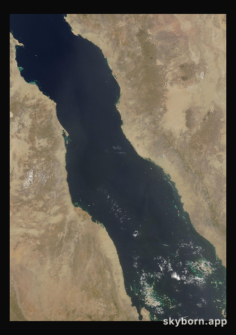 The Earth on 15 June 2012 · Red Sea