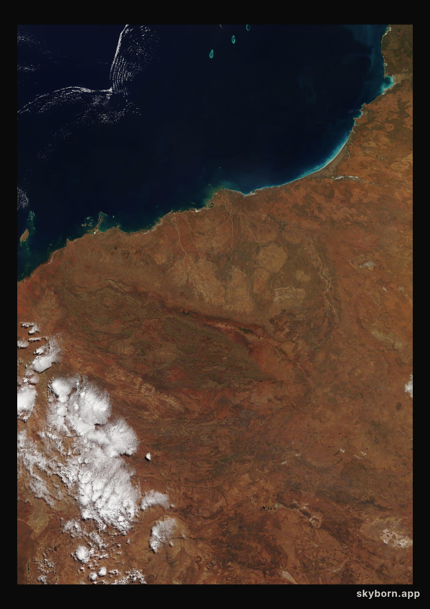The Earth on 19 June 2012 · Pilbara, Western Australia