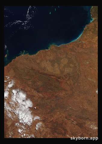 The Earth on 19 June 2012 · Pilbara, Western Australia