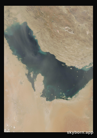 The Earth on 23 June 2012 · Persian Gulf