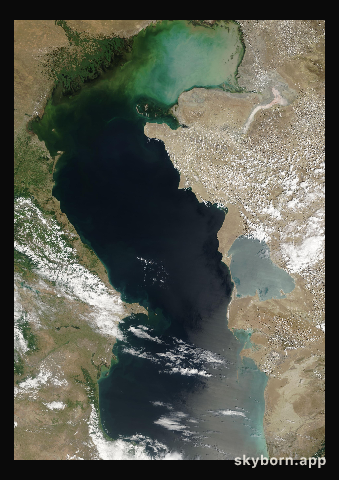 The Earth on 24 June 2012 · Caspian Sea