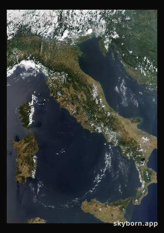 The Earth on 3 July 2012 · Italy and the Adriatic