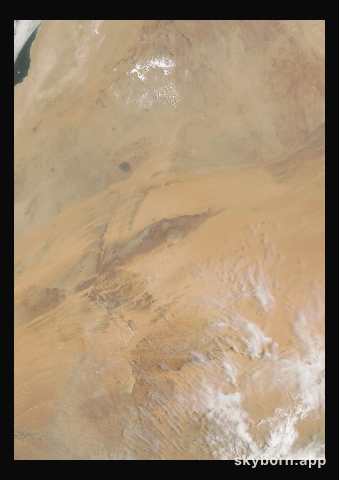 The Earth on 4 July 2012 · Eye of the Sahara, Mauritania