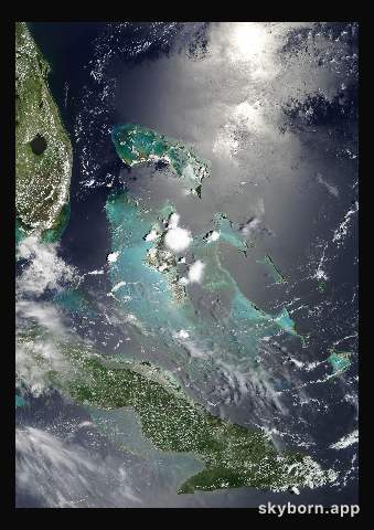 The Earth on 8 July 2012 · Bahamas