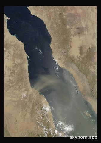 The Earth on 13 July 2012 · Red Sea