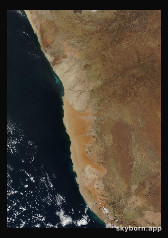 The Earth on 14 July 2012 · Namib Desert