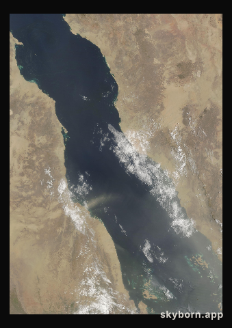 The Earth on 15 July 2012 · Red Sea