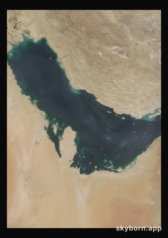 The Earth on 16 July 2012 · Persian Gulf
