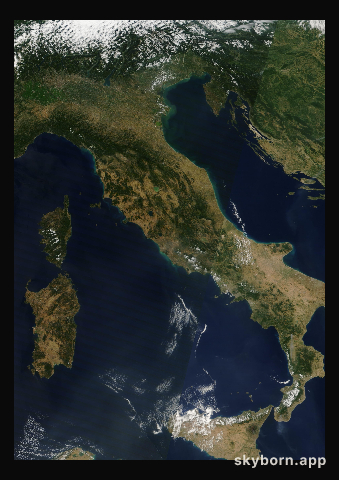 The Earth on 17 July 2012 · Italy and the Adriatic