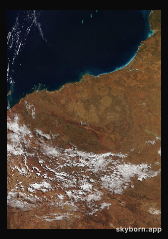 The Earth on 19 July 2012 · Pilbara, Western Australia