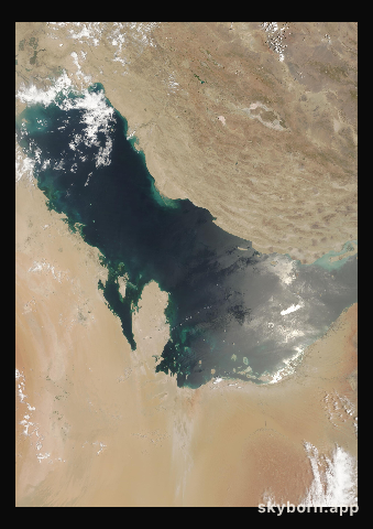 The Earth on 21 July 2012 · Persian Gulf