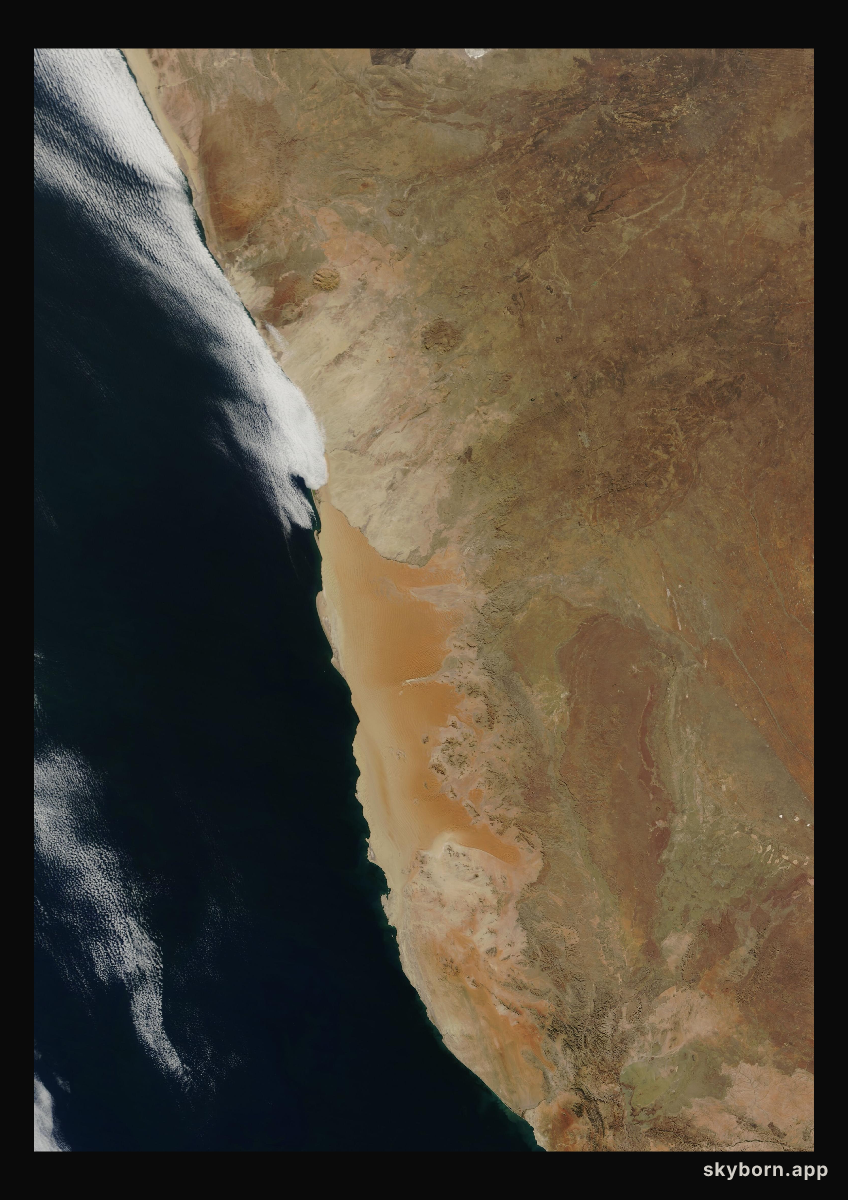 The Earth on 23 July 2012 · Namib Desert