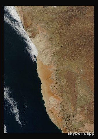 The Earth on 23 July 2012 · Namib Desert