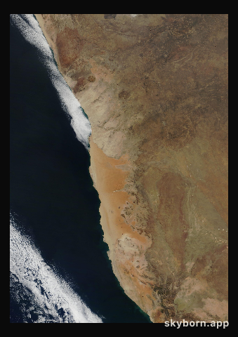 The Earth on 24 July 2012 · Namib Desert