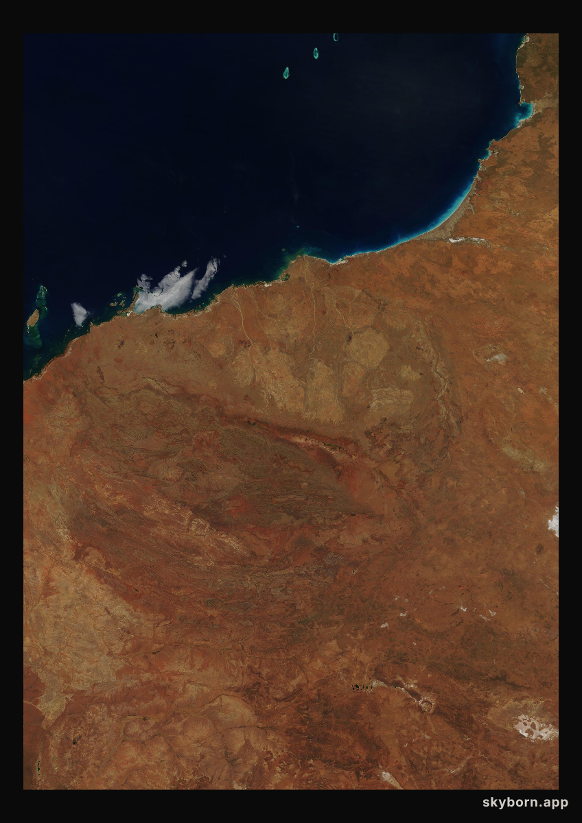 The Earth on 15 August 2012 · Pilbara, Western Australia