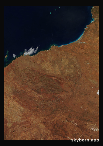 The Earth on 15 August 2012 · Pilbara, Western Australia