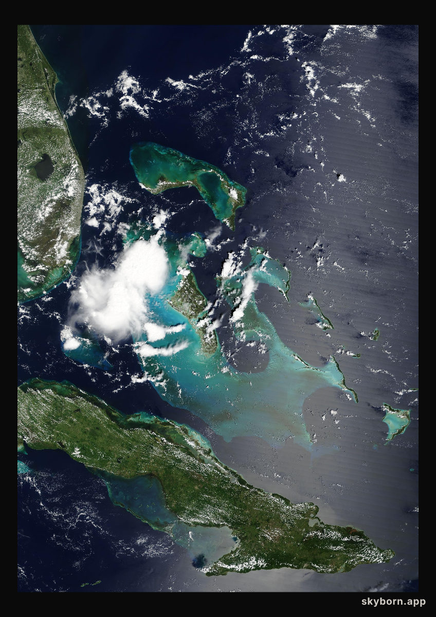 The Earth on 3 September 2012 · Bahamas