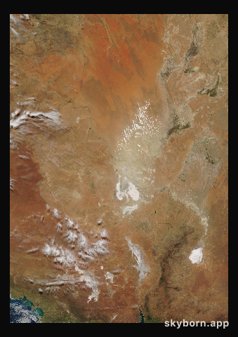 The Earth on 9 September 2012 · Lake Eyre, Australia