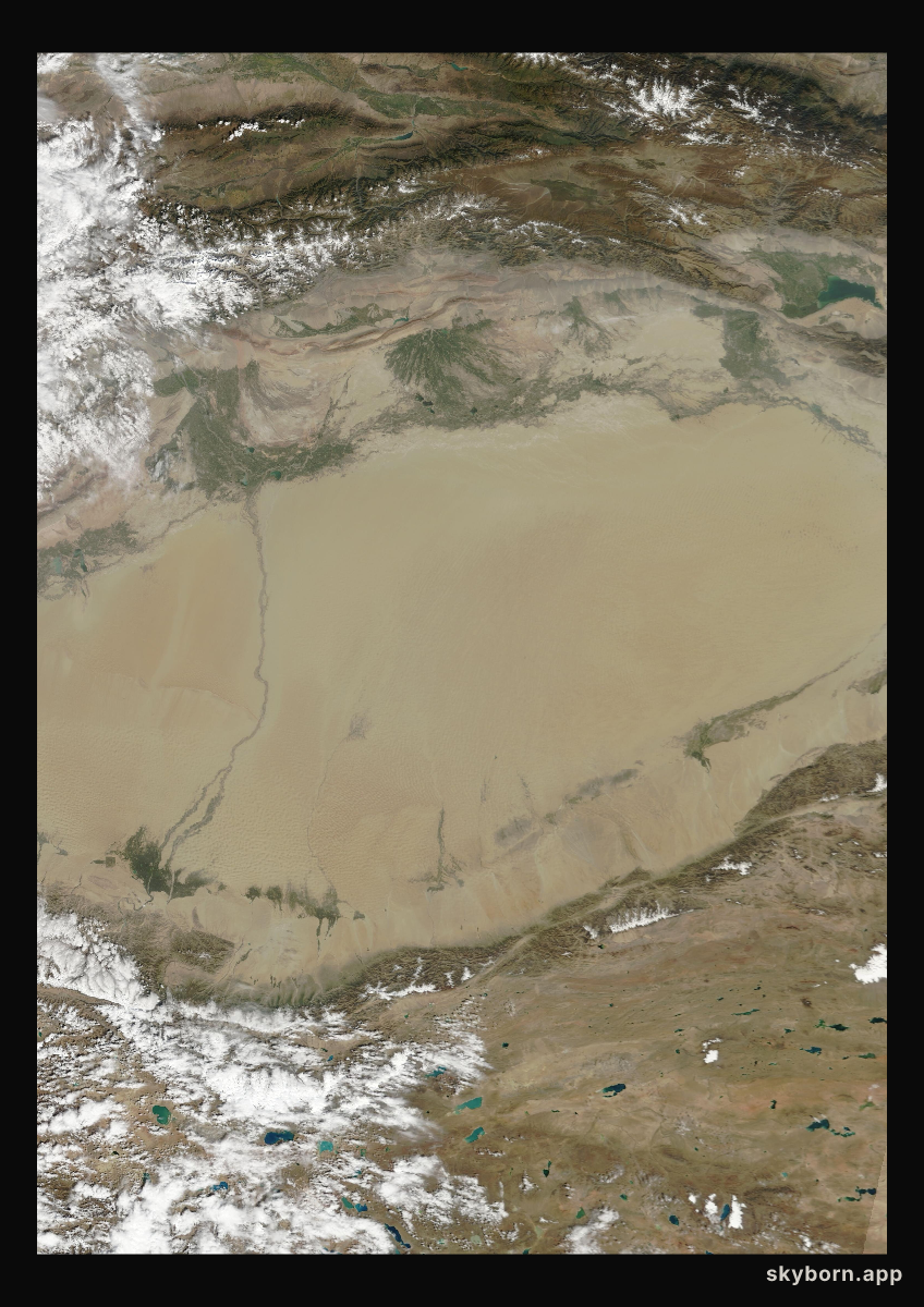The Earth on 12 September 2012 · Taklamakan Desert