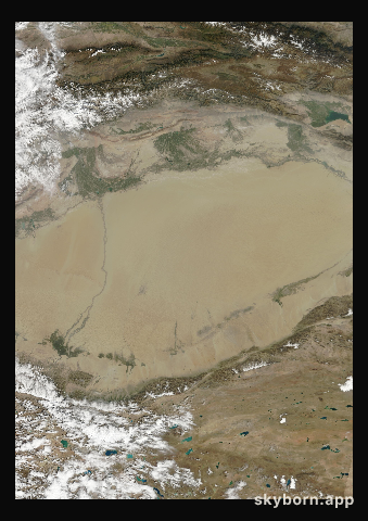 The Earth on 12 September 2012 · Taklamakan Desert