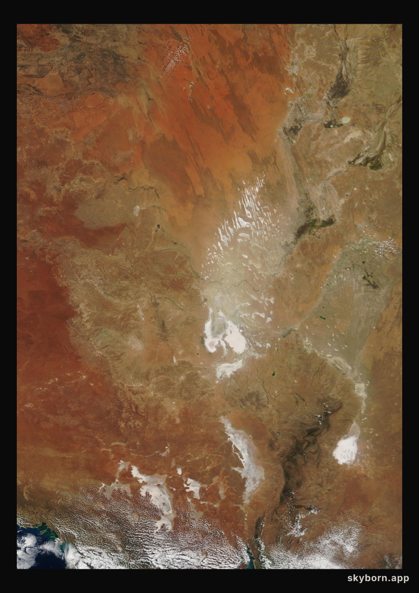 The Earth on 17 September 2012 · Lake Eyre, Australia