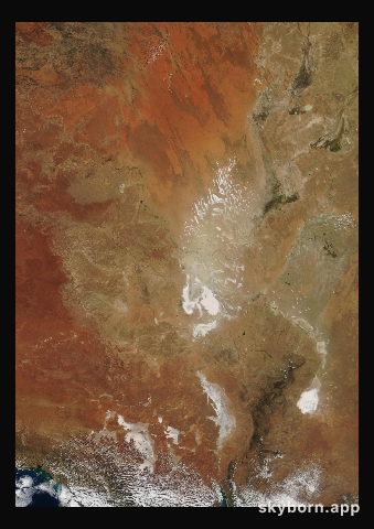The Earth on 17 September 2012 · Lake Eyre, Australia