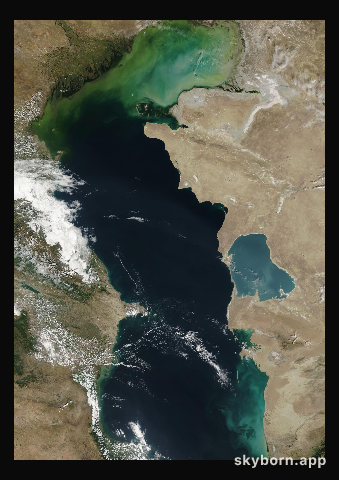 The Earth on 19 September 2012 · Caspian Sea