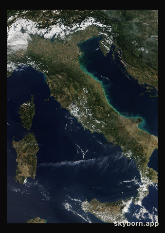 The Earth on 21 September 2012 · Italy and the Adriatic
