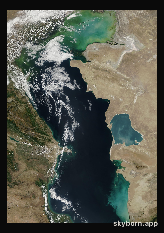 The Earth on 26 September 2012 · Caspian Sea