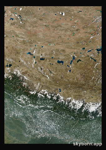 The Earth on 27 September 2012 · Himalaya and Tibet