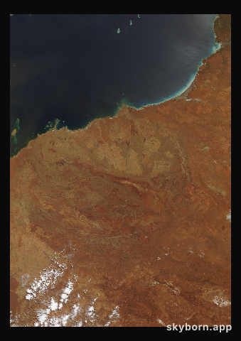 The Earth on 11 October 2012 · Pilbara, Western Australia