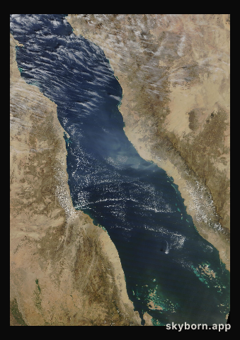 The Earth on 13 October 2012 · Red Sea