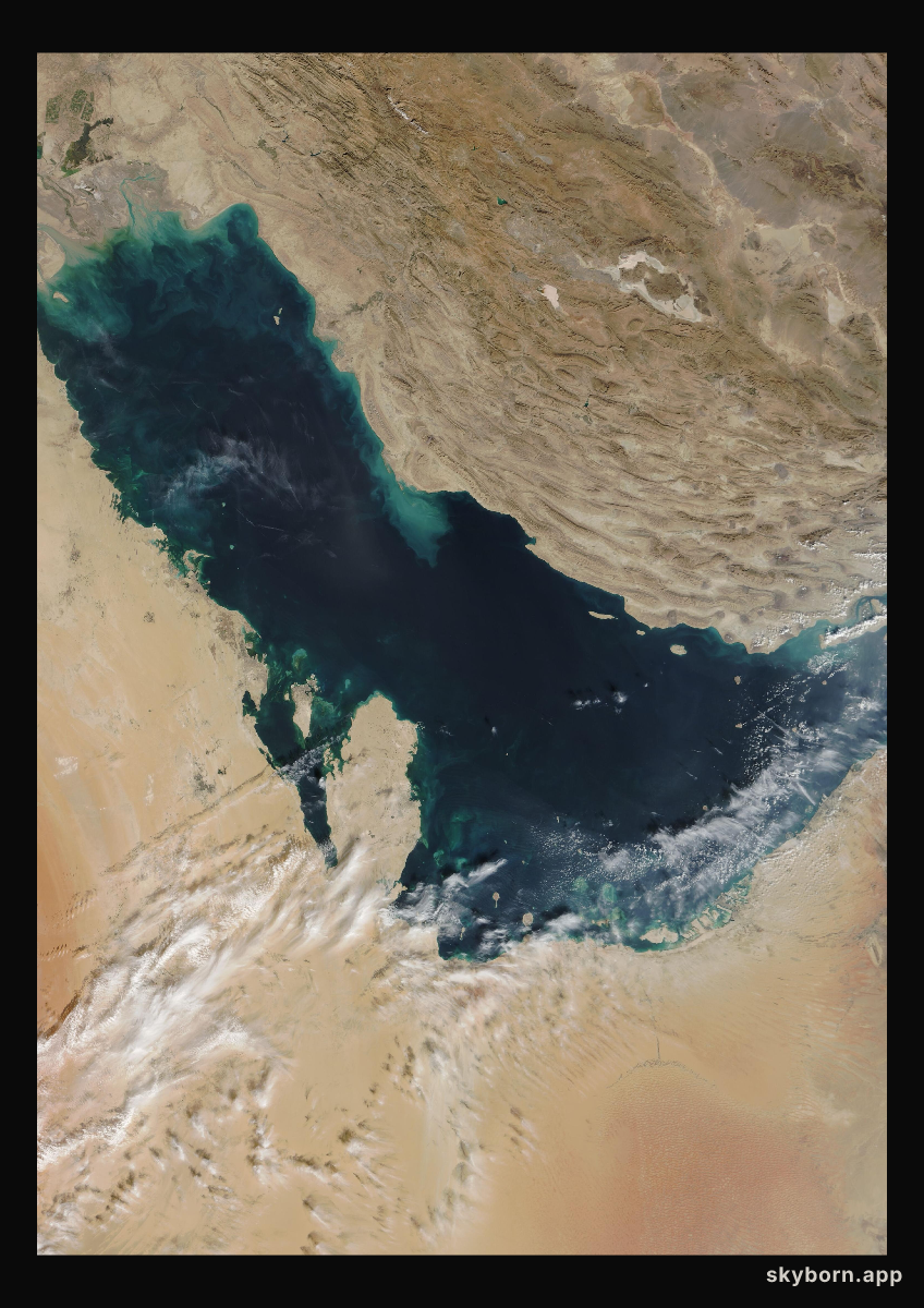 The Earth on 8 November 2012 · Persian Gulf