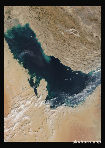 The Earth on 8 November 2012 · Persian Gulf