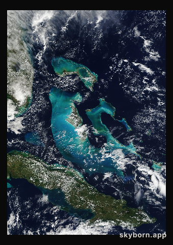 The Earth on 8 December 2012 · Bahamas