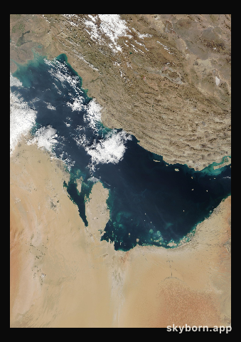 The Earth on 10 December 2012 · Persian Gulf
