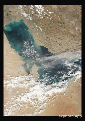 The Earth on 14 December 2012 · Persian Gulf
