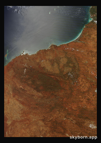 The Earth on 19 December 2012 · Pilbara, Western Australia