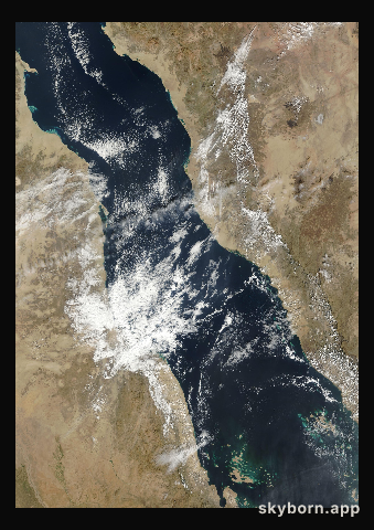 The Earth on 22 December 2012 · Red Sea