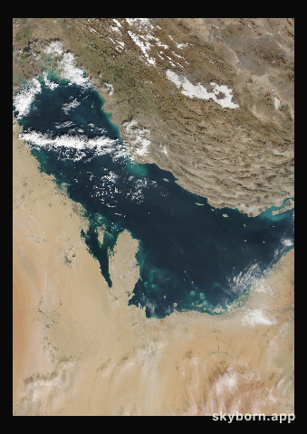 The Earth on 24 December 2012 · Persian Gulf