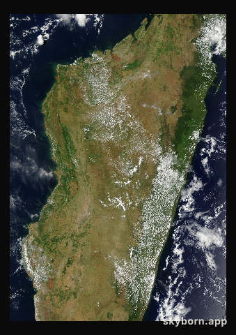 The Earth on 25 December 2012 · Madagascar