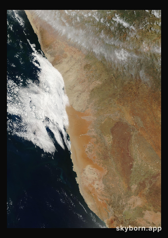 The Earth on 28 December 2012 · Namib Desert